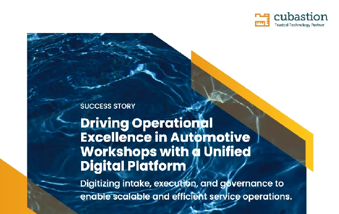 Driving Operational Excellence in Automotive Workshops with a Unified Digital Platform