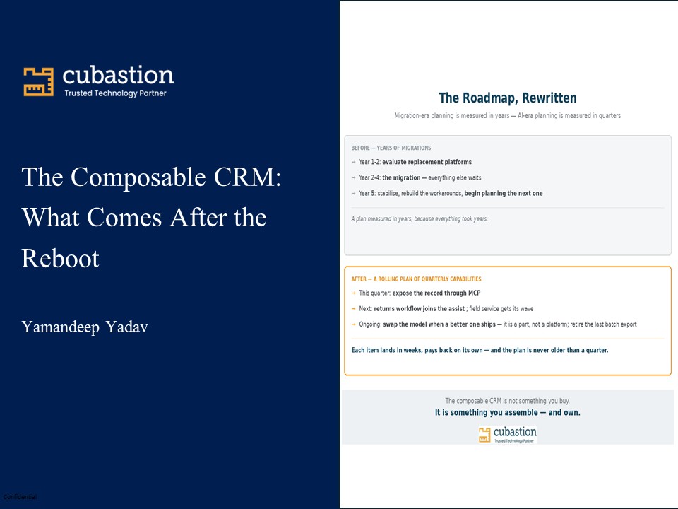 The Composable CRM: What Comes After the Reboot